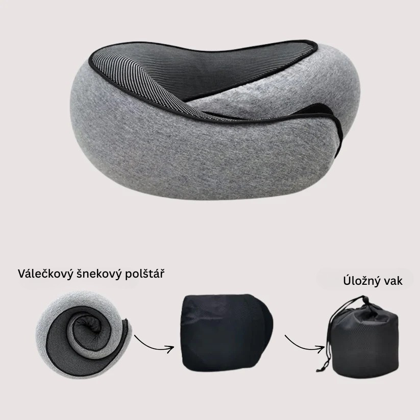 Přenosný polštář ve tvaru U
