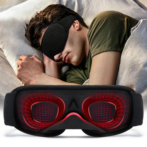 3D maska na spaní - černá